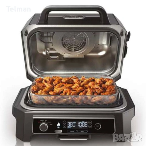 Грил NINJA OG850 Pro XL Woodfire, снимка 3 - Скари - 53809585