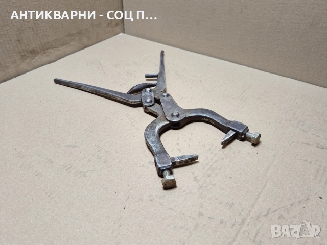 Старинни Ковани Клещи За Рязане На Плочки / 1,3 кг. 