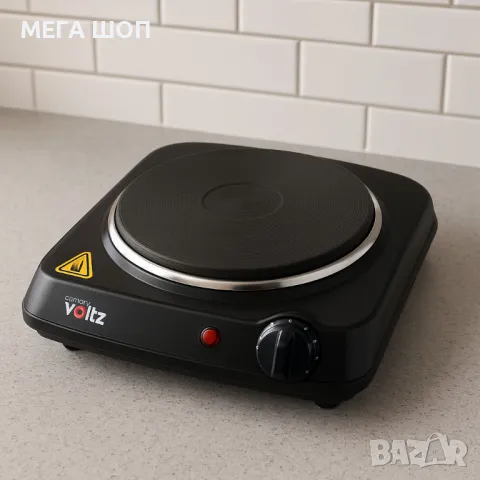 Котлон Voltz, 1500W, Чугунена плоча 185мм., Черен, снимка 3 - Котлони - 50224510