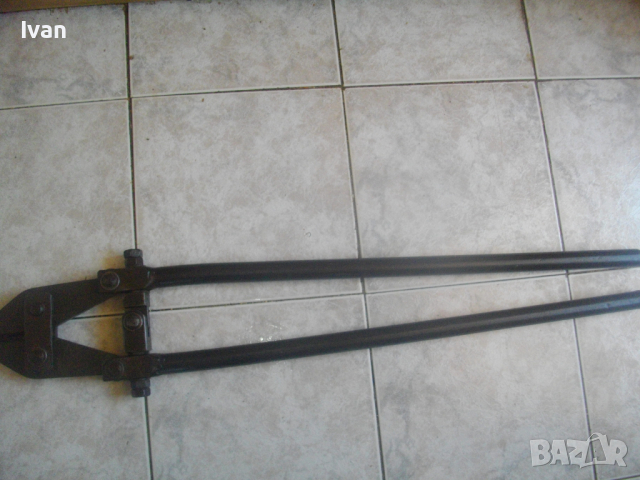 Голяма Българска масивна Лостова Ножица За Рязане На Дебела Арматура 12мм и Ламарина-Ретро-84см-91см, снимка 2 - Други инструменти - 36354179