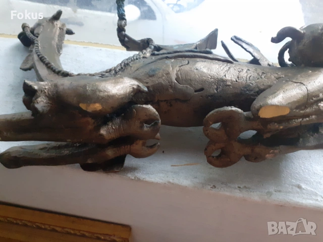 Стара бронзова статуетка на войн с камила фигура пластика, снимка 6 - Антикварни и старинни предмети - 53370435