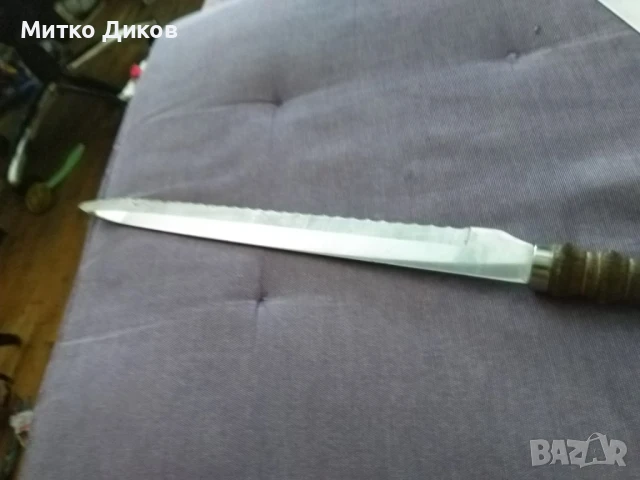 Нож за хляб отличен японски 406х270мм острие Stainless Japan, снимка 5 - Прибори за хранене, готвене и сервиране - 51093652