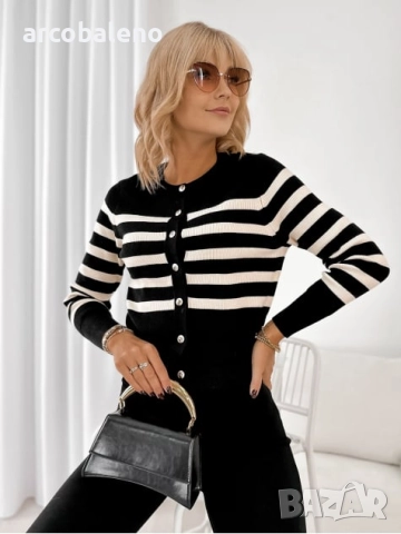 Дамски елегантен пуловер с копчета MARTINIQUE, 2цвята , снимка 11 - Блузи с дълъг ръкав и пуловери - 51855197