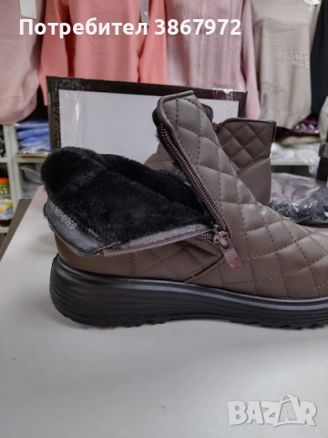 Дамски Боти на квадрати с два ципа, снимка 6 - Дамски боти - 51938113