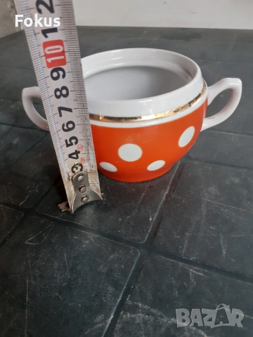 Купичка - руски порцелан с позлата, снимка 5 - Антикварни и старинни предмети - 53281067