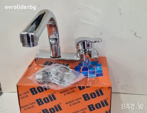 СУПЕР ПРОМОЦИЯ!!!Батерия Едноръкохваткова за стена със Неръждаема Странична "L" лебедка., снимка 5 - Смесители - 51374745