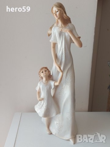  Прекрасна Порцеланова фигура-Майка с дете, снимка 5 - Колекции - 41416740