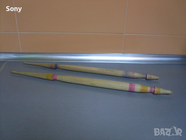 Стари български вретена- 2бр комплект., снимка 2 - Антикварни и старинни предмети - 52788623