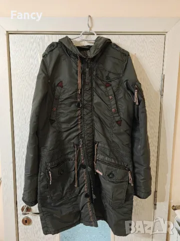 Страхотна дамска шуба Khujo XXL , снимка 4 - Якета - 49425300