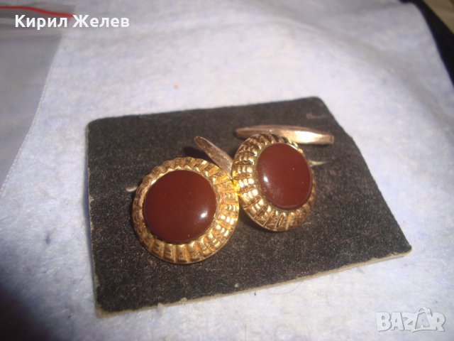 СТАРИ ПОЗЛАТЕНИ РЕТРО ВИНТИДЖ АРИСТОКРАТИЧНИ ДАМСКИ БРОНЗОВИ БУТОНЕЛИ с КАТАЛИН 14362, снимка 8 - Антикварни и старинни предмети - 35996913