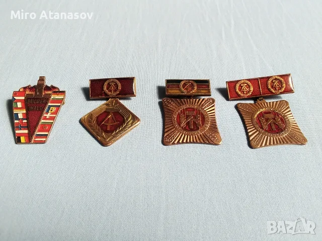 Лот 3 медала и значка DDR, снимка 2 - Антикварни и старинни предмети - 56247852