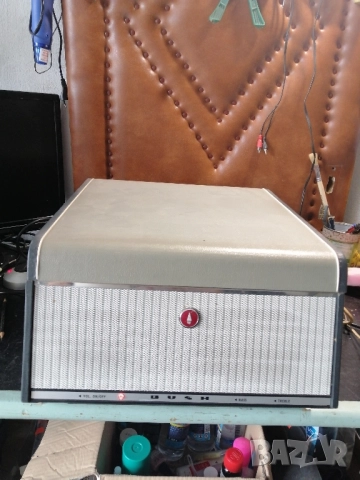 Ретро, лампов грамофон BUSH MONARCH SRP31D, снимка 2 - Грамофони - 51854765