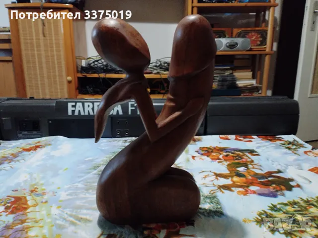 Дървена статуетка, снимка 6 - Колекции - 48920872