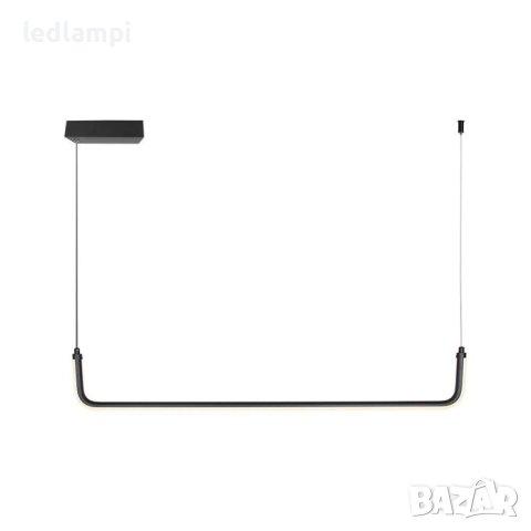 LED Полилей 12W Черен Неутрално Бяла Светлина