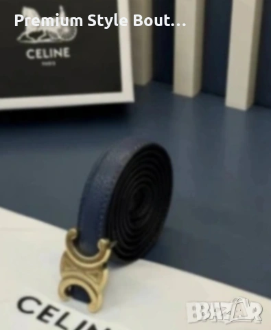 колан от естествена кожа в кутия celine, снимка 6 - Колани - 53632091