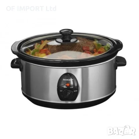 Тенджера за Бавно Готвене Слоу Кукър SILVERCREST 3.5L, снимка 2 - Мултикукъри - 56220326