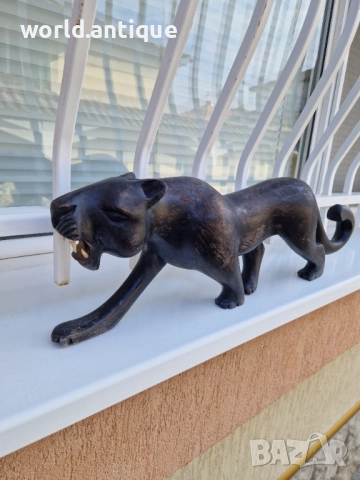 Огромна антикварна дървена фигура статуетка скулптура , снимка 7 - Статуетки - 52035459