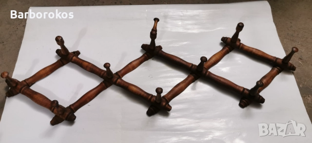 Дървена закачалка стара , снимка 2 - Закачалки - 51693588