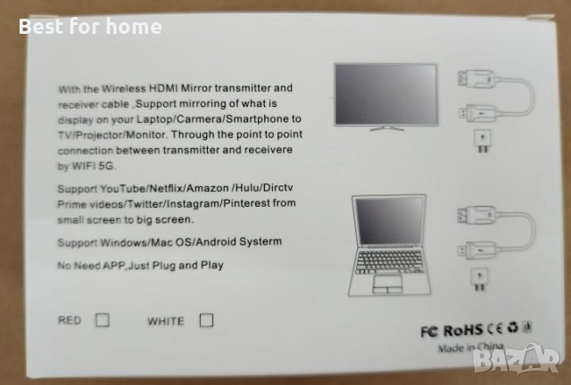 Безжичен HDMI предавател и приемник, снимка 9 - Друга електроника - 51501097
