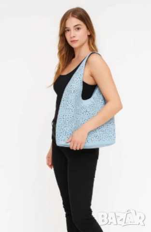 Стилна дамска чанта с вътрешен несесер, снимка 6 - Чанти - 50725002