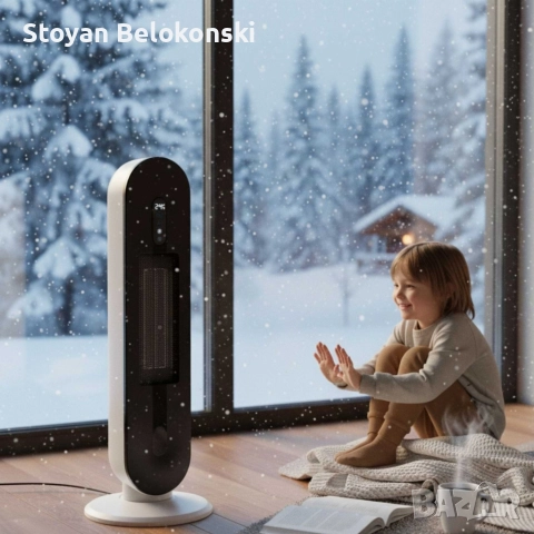 Hotvex Tower Heater – Вертикалният отоплител, който стопля дома ти за минути, без излишен, снимка 2 - Отоплителни печки - 52804606
