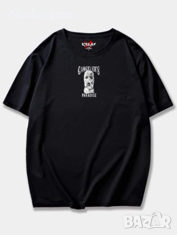 Мъжки памучни овърсайз тениски , снимка 2 - Тениски - 41337277