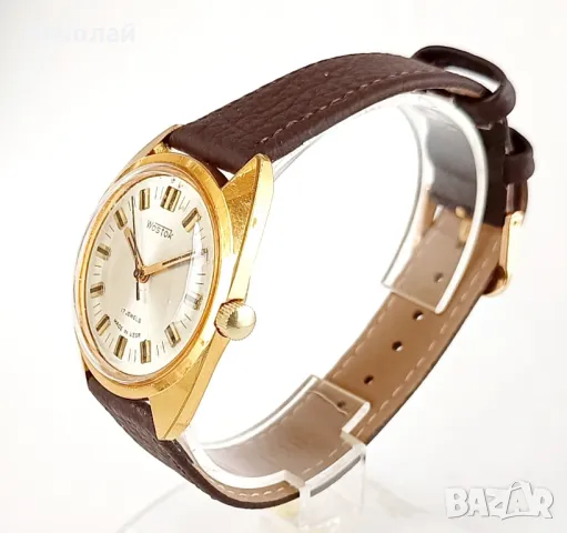 Wostok Восток - позлатен мъжки часовник с ръчно навиване, снимка 4 - Мъжки - 48495841