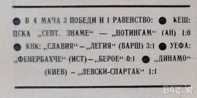 ЦСКА Нотингам 1:0 Народен спорт 18 IX 1980 г, снимка 4 - Антикварни и старинни предмети - 53128737