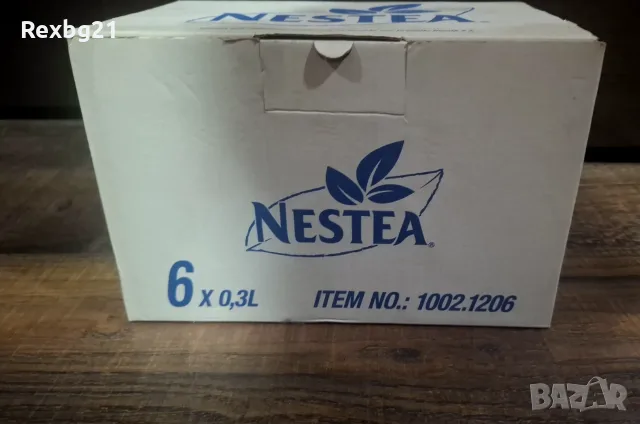 Комплект от 6 броя маркови стъклени чаши Nestea (0.3 l) в оригинална кутия, снимка 2 - Чаши - 55994874