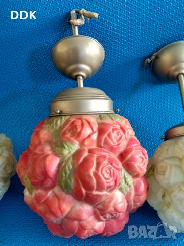 Лампи за таван РОЗИ от 1954 година,УНИКАТ!, снимка 3 - Лампи за таван - 35701480