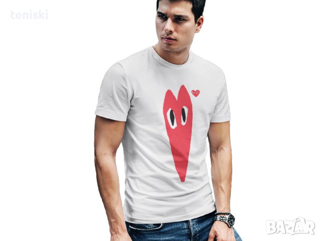 Тениски Comme des Garçons принт, снимка 3 - Тениски - 41782353