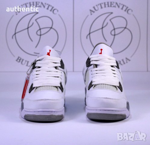 Nike Jordan Retro 4 White Oreo, Taupe Haze, Purple Metallic, снимка 8 - Спортни обувки - 39215114