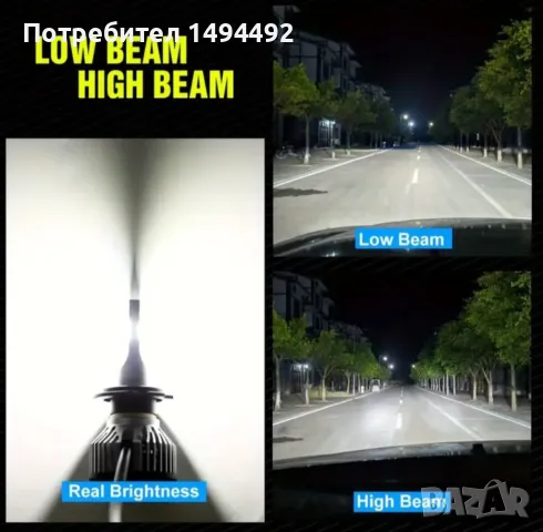 автомобилни Led крушки h4, снимка 7 - Части - 48553733