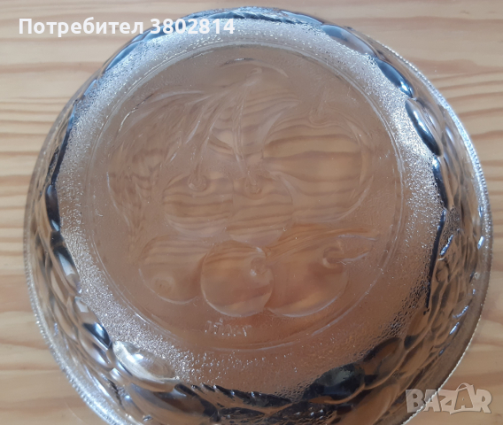 Италианска стъклена купа, снимка 4 - Декорация за дома - 44597106