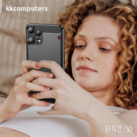 Защитен Калъф за Nothing Phone (3a) Lite 5G - TPU, Карбонов дизайн, Устойчив на отпечатъци, Вкл. Про, снимка 10 - Калъфи, кейсове - 53416992