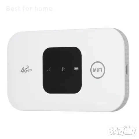 Рутер- бисквитка 4G LTE 150Mbps Преносим мобилен MiFi рутер със слот за SIM карта - 2100mAh , снимка 2 - Рутери - 48174143