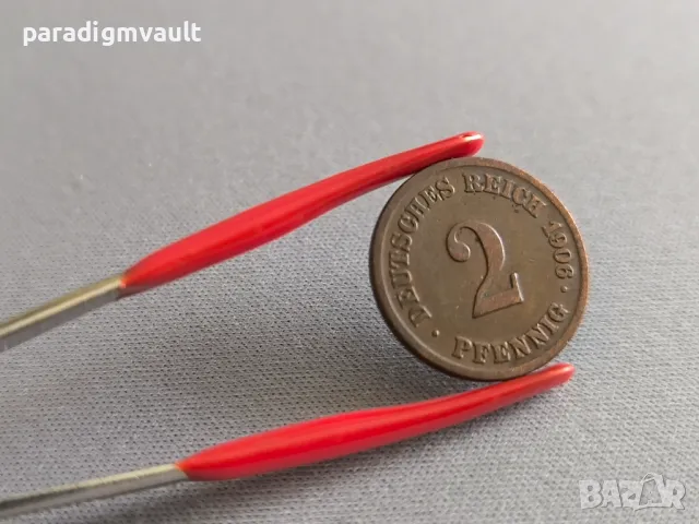 Райх монета - Германия - 2 пфенига | 1906г.; серия E