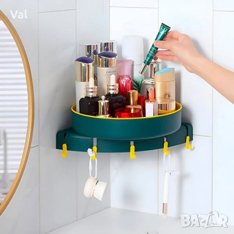 Въртяща се ъглова поставка за баня или кухня, снимка 6 - Други стоки за дома - 52935509