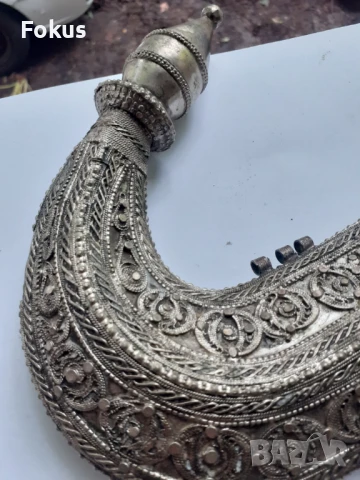 Ханджар - кания и дръжка от стар османски ханджар, снимка 5 - Антикварни и старинни предмети - 50839293