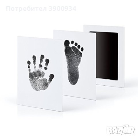 Комплект за правене на отпечатъци на бебешки крачета или ръчички, снимка 3 - Други - 44351999