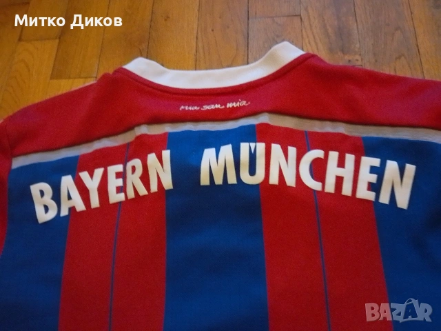 Байерн Мюнхен футболна тениска маркова на Адидас 2014-2015г размер С или 176см, снимка 6 - Футбол - 53539790