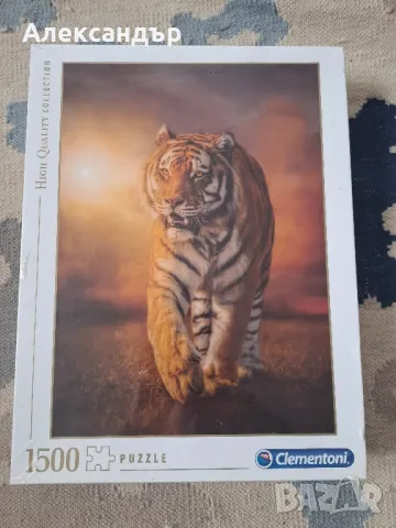 Пъзел с тигър 1500 части Clementoni
