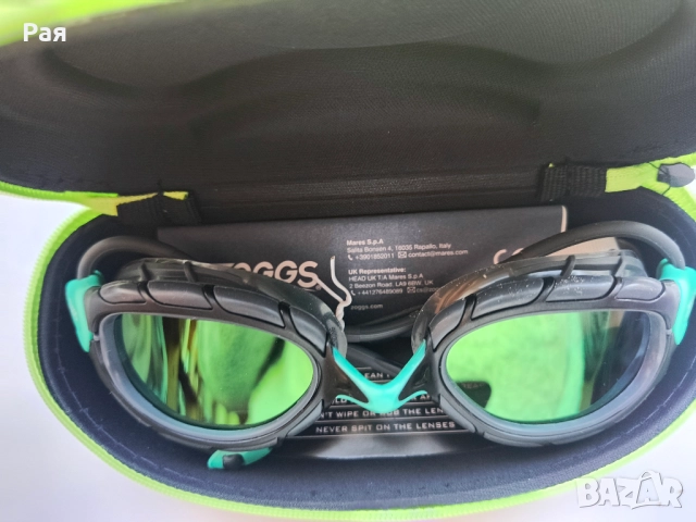 Унисекс очила за плуване Zoggs, сиви/тюркоазени/титаниеви, Reactor, снимка 5 - Водни спортове - 52532100