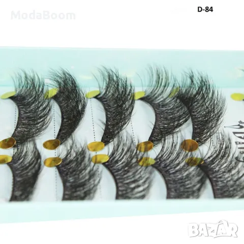 Комплект от 10 бр. 3D изкуствени мигли ръчна изработка HZS351, снимка 9 - Други - 48506664
