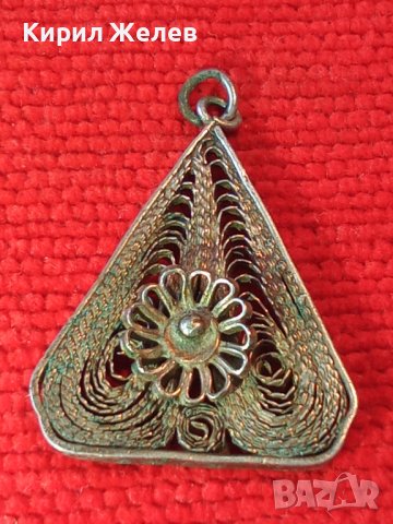 19век ФИЛИГРАНЕН СРЕБЪРЕН НАКИТ МЕДАЛЬОН ВИСОКА ПРОБА СРЕБРО ИЗЦЯЛО РЪЧНА МАЙСТОРСКА ИЗРАБОТКА 18042, снимка 4 - Антикварни и старинни предмети - 40940360