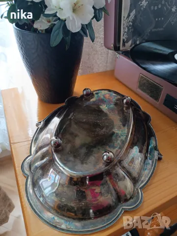 Посребрена английска кошничка за плодове, снимка 4 - Прибори за хранене, готвене и сервиране - 49832020