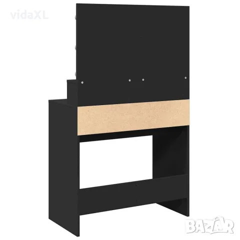 vidaXL Тоалетка с LED, черна, 80x41x134,5 см, снимка 7 - Тоалетки - 56148124