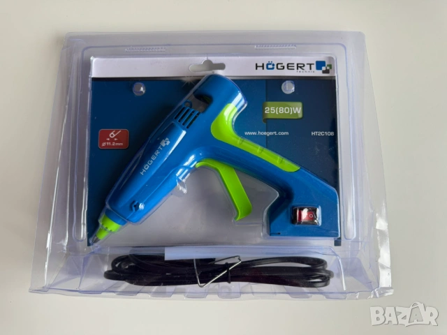 НОВ! Пистолет за горещ силикон Högert HT2C108