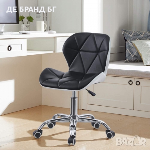 Ергономичен офис стол в черно и бяло МОДЕЛ 213, снимка 7 - Столове - 36065640