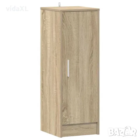 vidaXL Шкаф за обувки, дъб сонома, 32x35x92 см, инженерно дърво